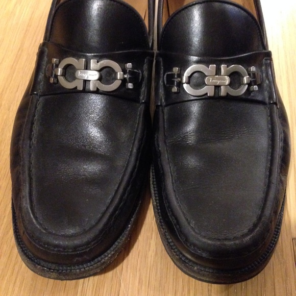 Salvatore Ferragamo Black Gancini Bit Loafers 11.5 main image 4